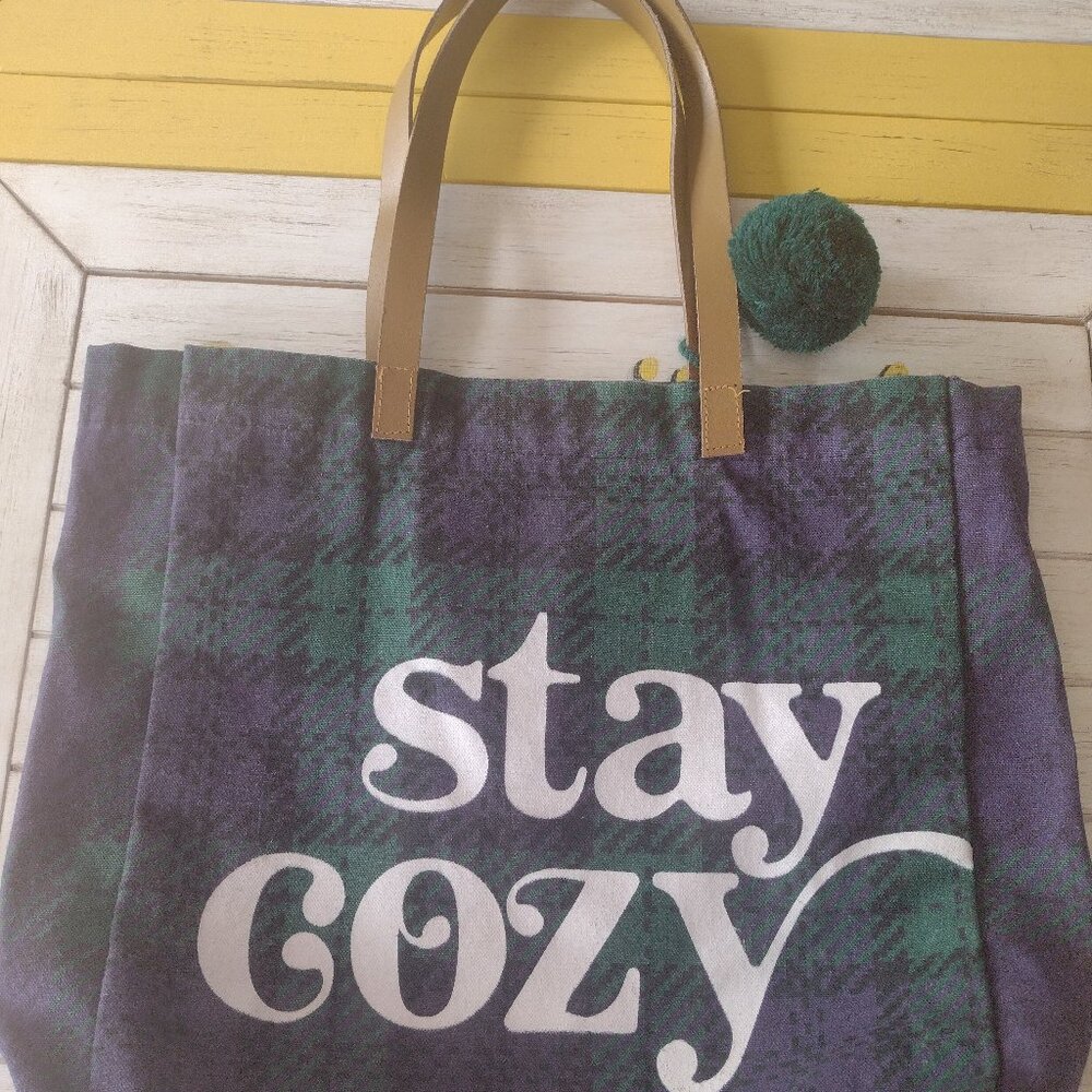 Canvas and cotton large tote bag new